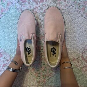 Light Pink Low Vans (Women’s Size 9)